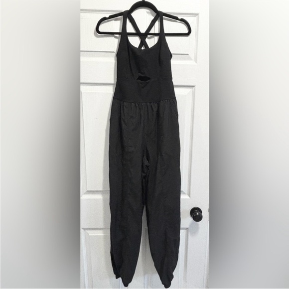 Free People Movement Righteous Onsie Romper in Black Full Length Runsie Size XS - Picture 7 of 16